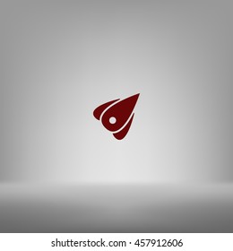 Rocket icon stock vector flat illustration design