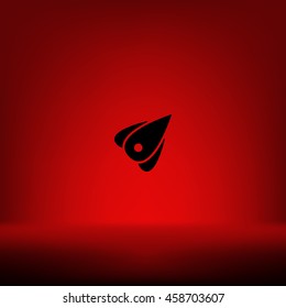 Rocket icon stock vector flat illustration design