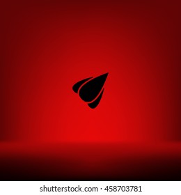 Rocket icon stock vector flat illustration design