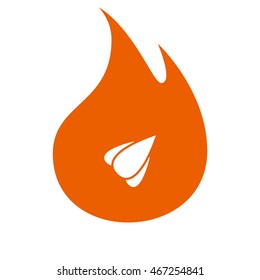 Rocket icon stock vector flat illustration design