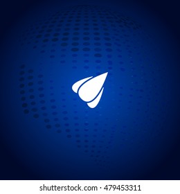 Rocket icon stock vector flat illustration design