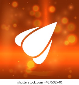 Rocket icon stock vector flat illustration design