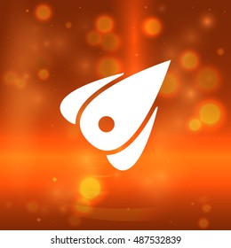 Rocket icon stock vector flat illustration design