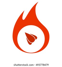 Rocket icon stock vector flat illustration design
