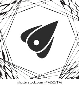 Rocket icon stock vector flat illustration design