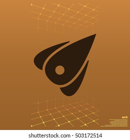 Rocket icon stock vector flat illustration design