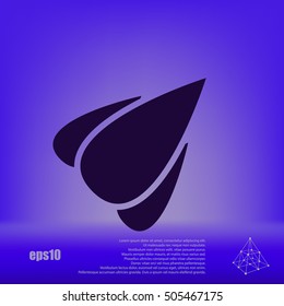 Rocket icon stock vector flat illustration design