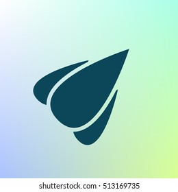 Rocket icon stock vector flat illustration design