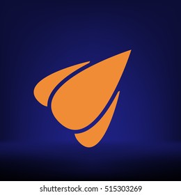 Rocket icon stock vector flat illustration design