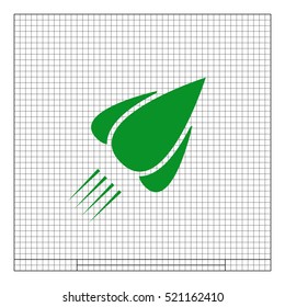 Rocket icon stock vector flat illustration design