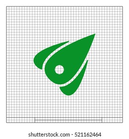 Rocket icon stock vector flat illustration design