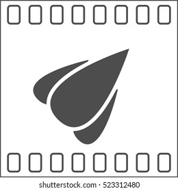 Rocket icon stock vector flat illustration design