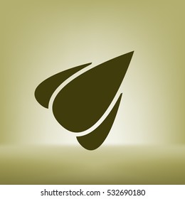 Rocket icon stock vector flat illustration design