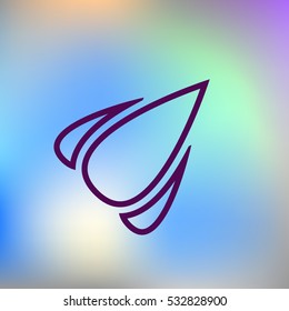 Rocket icon stock vector flat illustration design