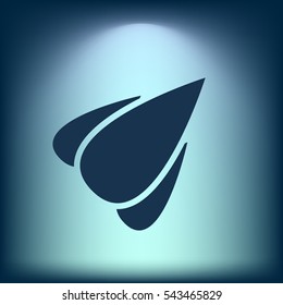 Rocket icon stock vector flat illustration design