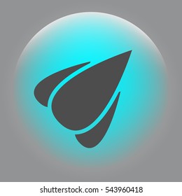 Rocket icon stock vector flat illustration design