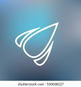 Rocket icon stock vector flat illustration design