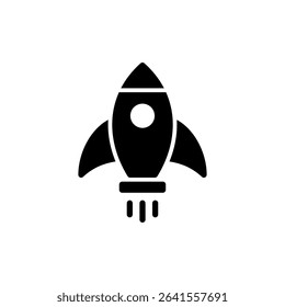 Rocket icon symbol for apps and websites. Startup sign and symbol. rocket launcher icon