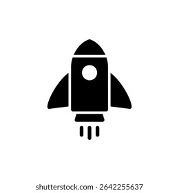 Rocket icon symbol for apps and websites. Startup sign and symbol. rocket launcher icon