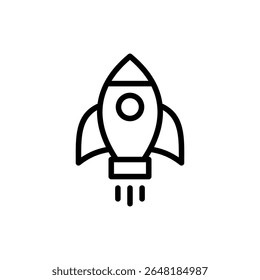 Rocket icon symbol for apps and websites. Startup sign and symbol. rocket launcher icon