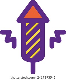 Rocket icon symbol future technology vector image. Illustration of spaceship flight rocket design image