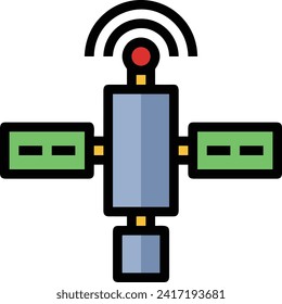 Rocket icon symbol future technology vector image. Illustration of spaceship flight rocket design image