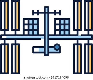 Rocket icon symbol future technology vector image. Illustration of spaceship flight rocket design image