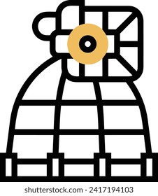 Rocket icon symbol future technology vector image. Illustration of spaceship flight rocket design image