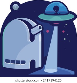 Rocket icon symbol future technology vector image. Illustration of spaceship flight rocket design image