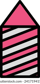 Rocket icon symbol future technology vector image. Illustration of spaceship flight rocket design image