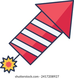 Rocket icon symbol future technology vector image. Illustration of spaceship flight rocket design image