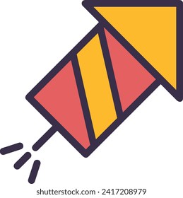 Rocket icon symbol future technology vector image. Illustration of spaceship flight rocket design image