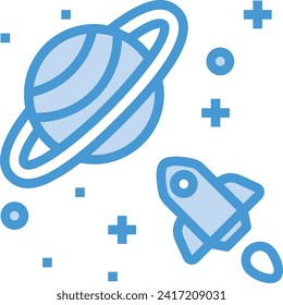Rocket icon symbol future technology vector image. Illustration of spaceship flight rocket design image