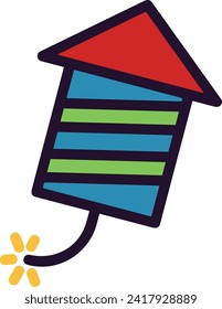 Rocket icon symbol future technology vector image. Illustration of spaceship flight rocket design image