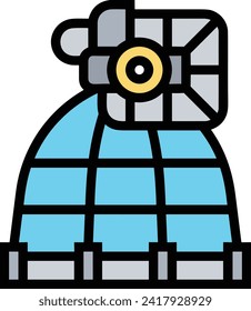 Rocket icon symbol future technology vector image. Illustration of spaceship flight rocket design image