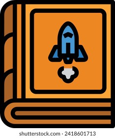 Rocket icon symbol future technology vector image. Illustration of spaceship flight rocket design image