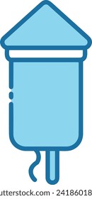 Rocket icon symbol future technology vector image. Illustration of spaceship flight rocket design image