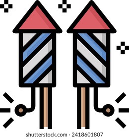 Rocket icon symbol future technology vector image. Illustration of spaceship flight rocket design image