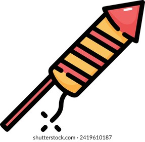Rocket icon symbol future technology vector image. Illustration of spaceship flight rocket design image