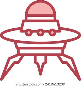 Rocket icon symbol future technology vector image. Illustration of spaceship flight rocket design image