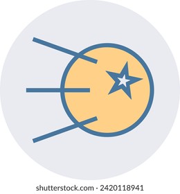 Rocket icon symbol future technology vector image. Illustration of spaceship flight rocket design image