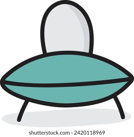 Rocket icon symbol future technology vector image. Illustration of spaceship flight rocket design image