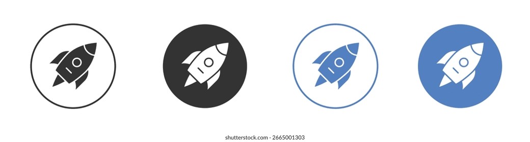 Symbol für Raketen. Qualitätsdesign.