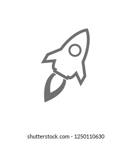 rocket icon symbol vector