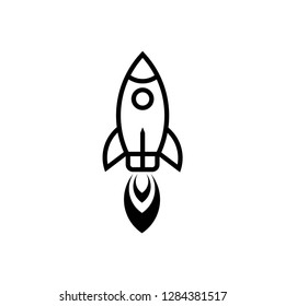 Rocket icon symbol vector