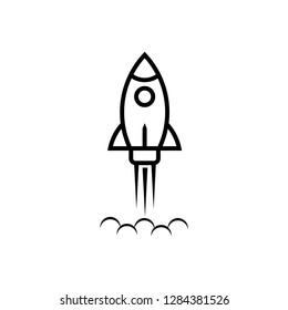 Rocket icon symbol vector