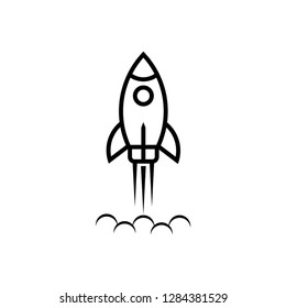 Rocket icon symbol vector