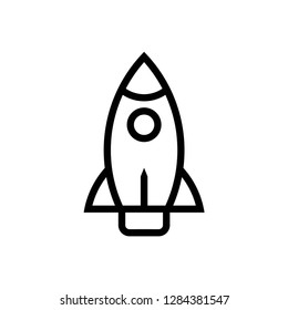 Rocket icon symbol vector