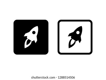 rocket icon symbol vector