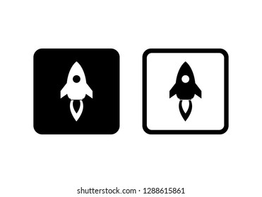 rocket icon symbol vector